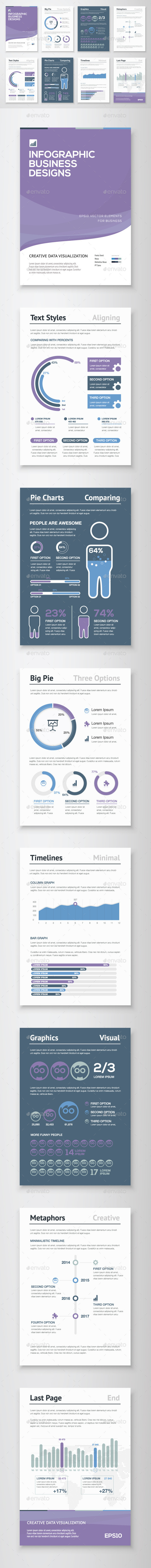 Infographic Brochure Vector Elements Kit 6