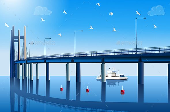 GraphicRiver Modern Bridge 11023018 GraphicRiver Modern Bridge 11023018