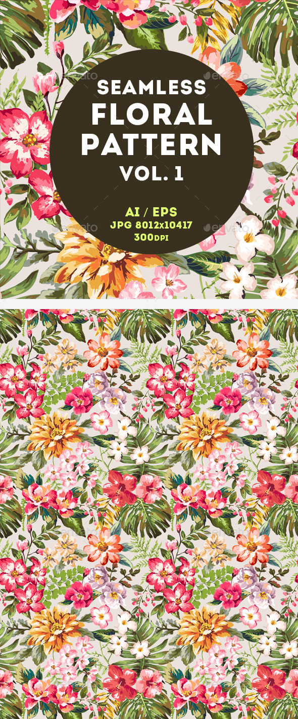 GraphicRiver Floral Pattern 11023117 GraphicRiver Floral Pattern 11023117