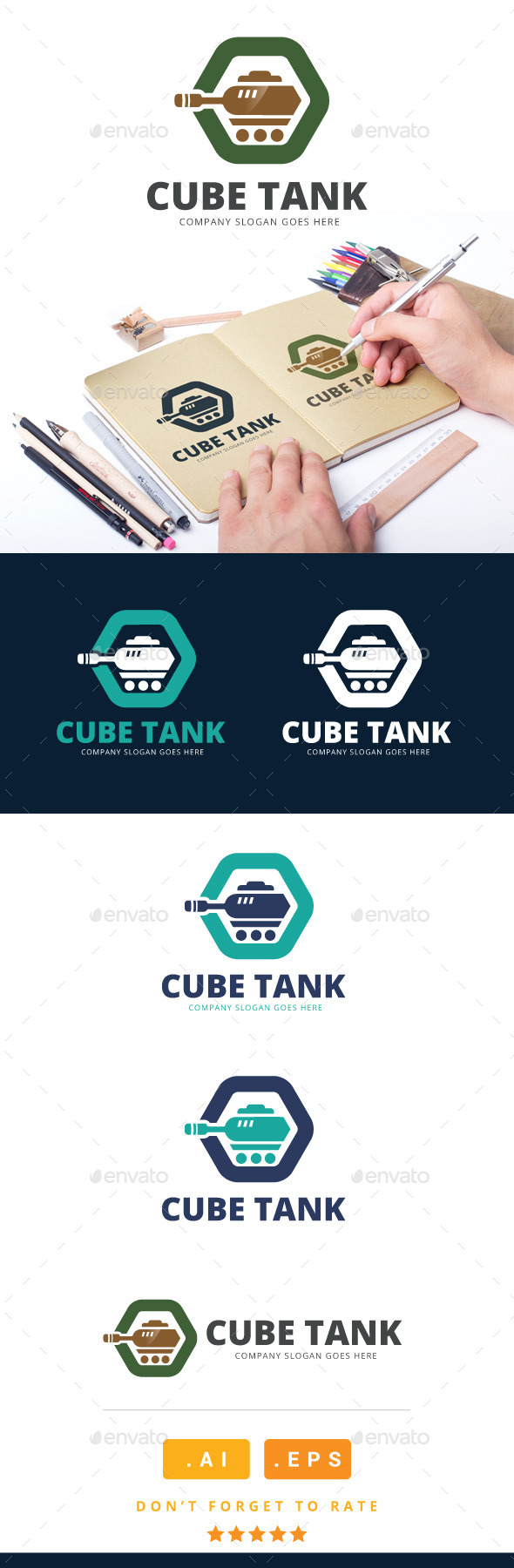 GraphicRiver Cube Tank Logo 11023471 GraphicRiver Cube Tank Logo 11023471