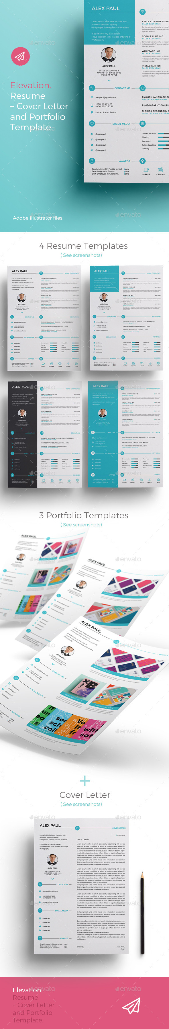 GraphicRiver Elevation Resume 11023504 GraphicRiver Elevation Resume 11023504