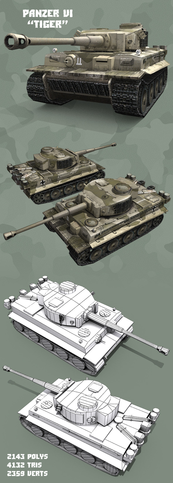 3DOcean Panzer VI Tiger 11023868 3DOcean Panzer VI Tiger 11023868
