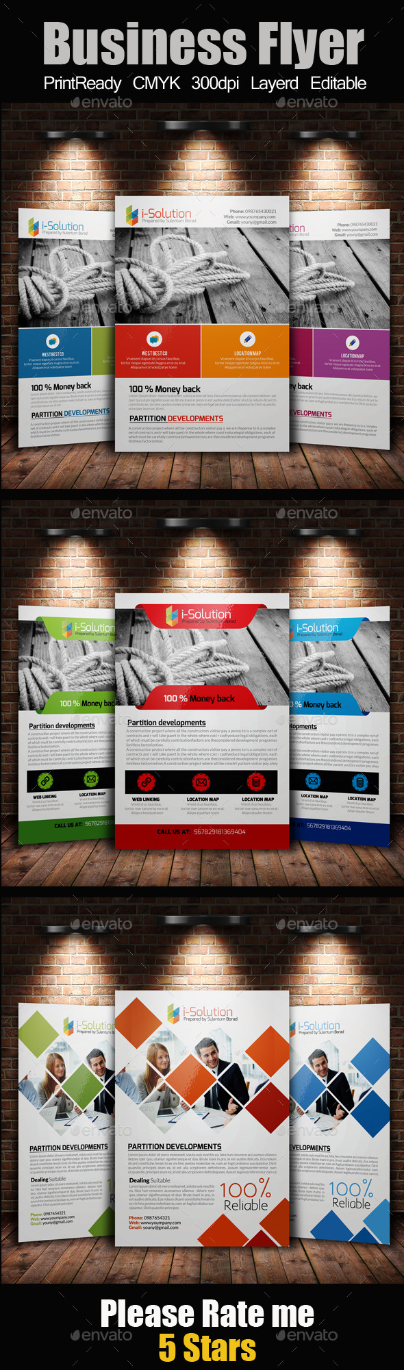 GraphicRiver A4 Business Flyer Template Bundle 11024354 GraphicRiver A4 Business Flyer Template Bundle 11024354