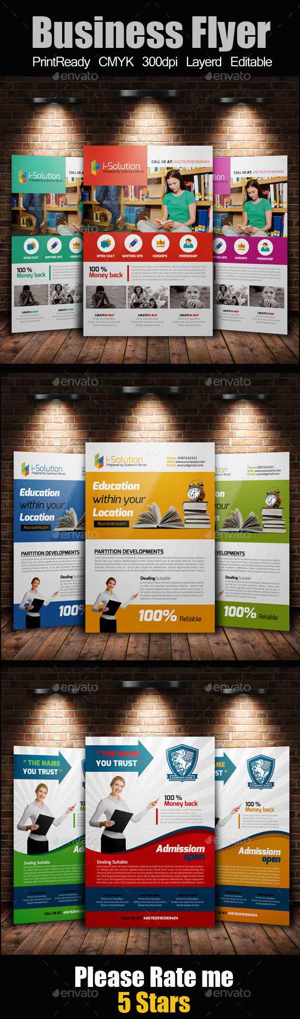 GraphicRiver Education Flyer Template Bundle 11024447 GraphicRiver Education Flyer Template Bundle 11024447