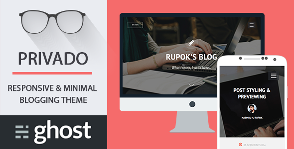 Privado - Minimal Blogging Theme for Ghost