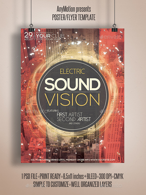 GraphicRiver Sound Vision Flyer 11024899 GraphicRiver Sound Vision Flyer 11024899