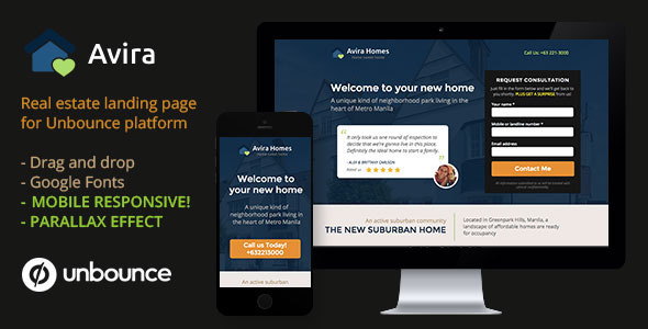 ThemeForest Avira Real Estate Unbounce Landing Page 11025034 ThemeForest Avira Real Estate Unbounce Landing Page 11025034