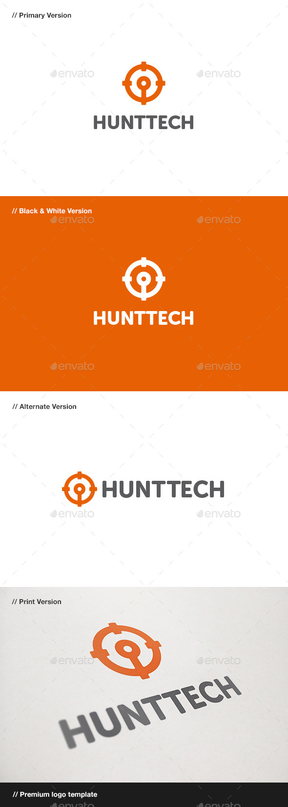 GraphicRiver Hunt Tech Logo 11025750 GraphicRiver Hunt Tech Logo 11025750