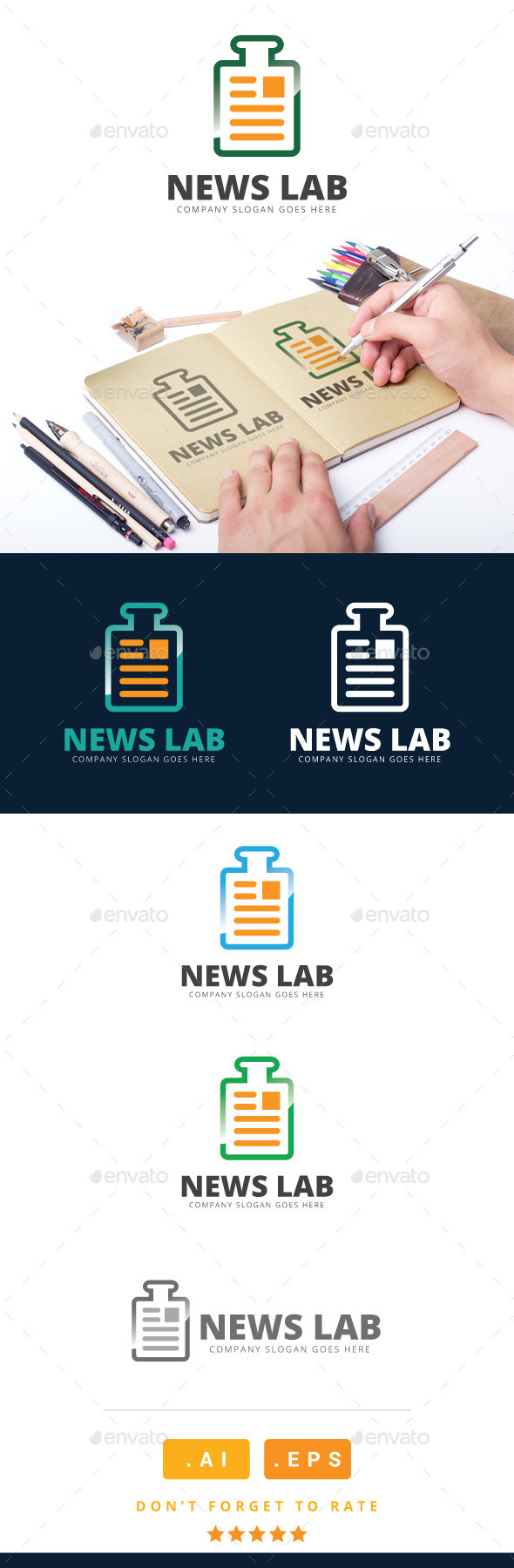 GraphicRiver News Lab Logo 11025751 GraphicRiver News Lab Logo 11025751