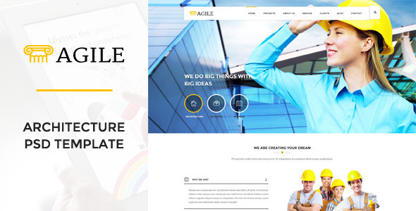 Agile - Building & Construction PSD Template