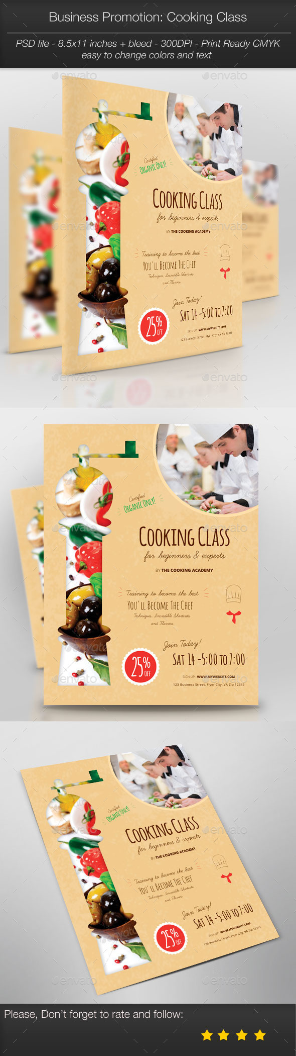 GraphicRiver Business Promotion Cooking Class 11026286 GraphicRiver Business Promotion Cooking Class 11026286