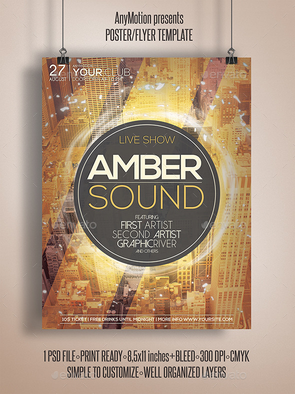 Amber Sound Flyer (Events)