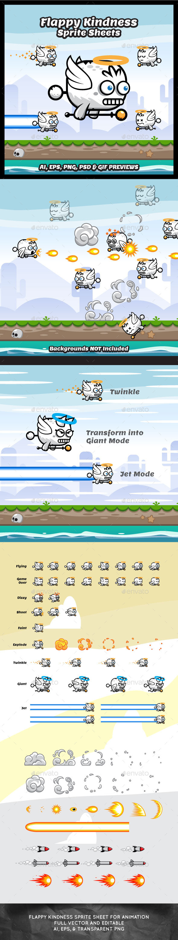 GraphicRiver Game Character Flappy Kindness Sprite Sheets 11026776 GraphicRiver Game Character Flappy Kindness Sprite Sheets 11026776