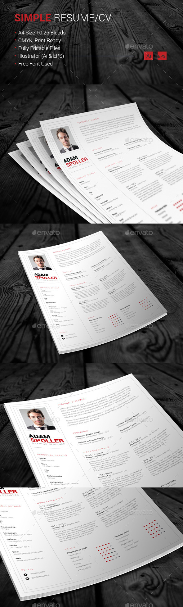 Simple Resume/CV