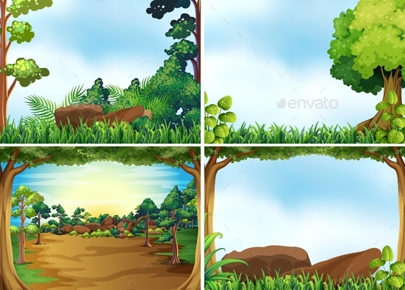 GraphicRiver Forest Scenes 11027220 GraphicRiver Forest Scenes 11027220