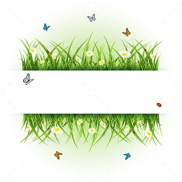 GraphicRiver Background with Butterflies and Ladybugs 11027834 GraphicRiver Background with Butterflies and Ladybugs 11027834