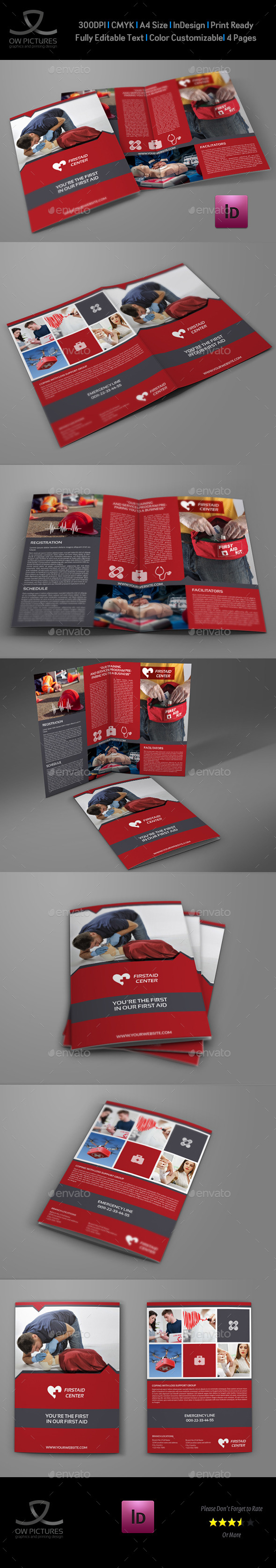 GraphicRiver First Aid Brochure Bi-Fold Template 10996188 GraphicRiver First Aid Brochure Bi-Fold Template 10996188