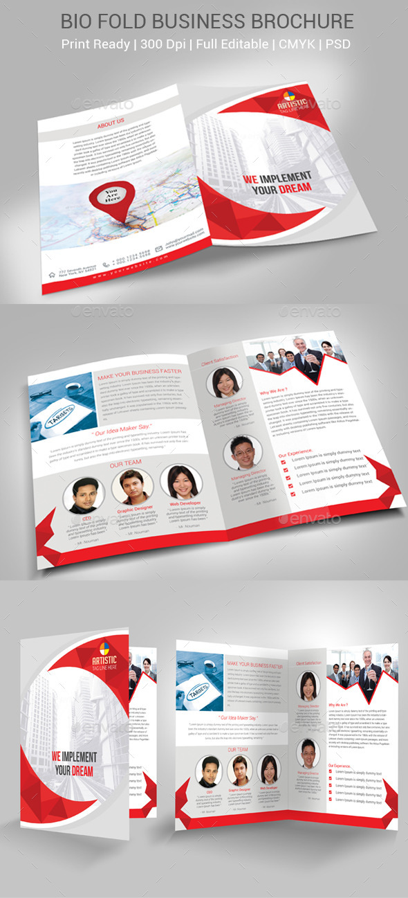 Business Bio Fold Brochure (Brochures)