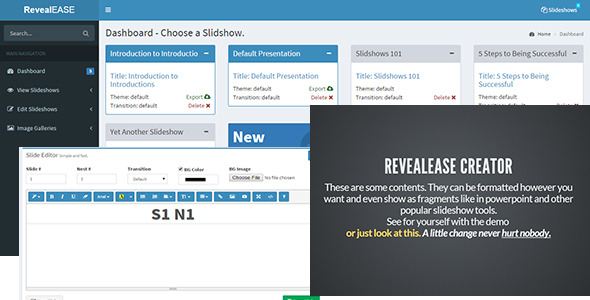 CodeCanyon RevealEASE Presentation Creator 11030203 CodeCanyon RevealEASE Presentation Creator 11030203