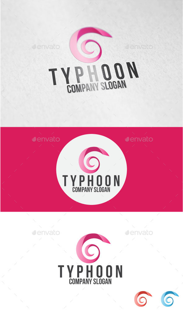GraphicRiver Typhoon Logo 11030224 GraphicRiver Typhoon Logo 11030224