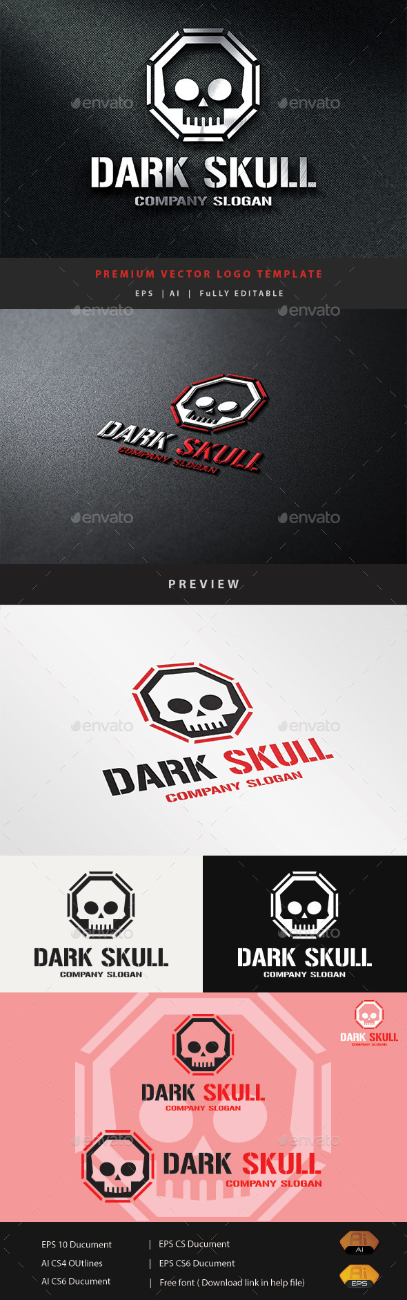 GraphicRiver Dark Skull 11030228 GraphicRiver Dark Skull 11030228