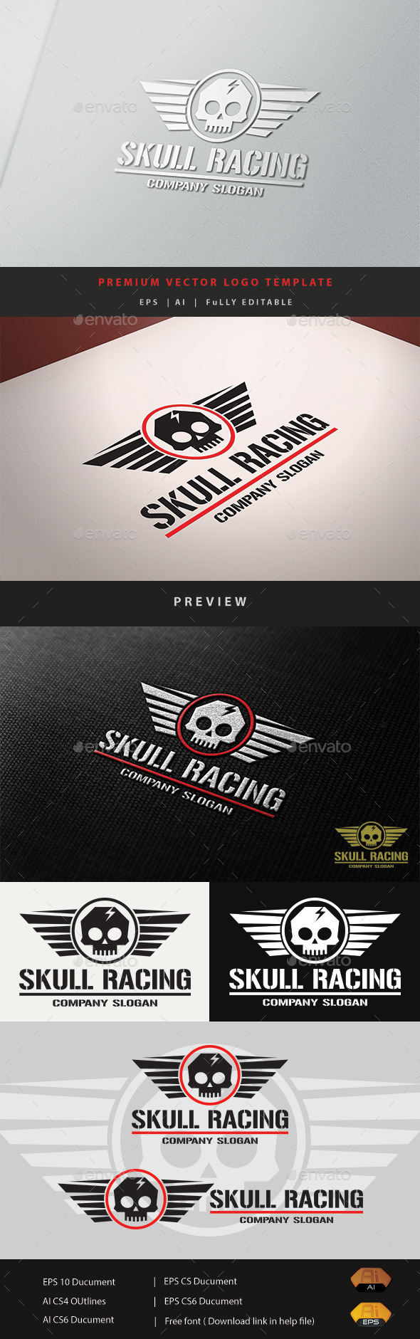 GraphicRiver Skull Racing 11030234 GraphicRiver Skull Racing 11030234
