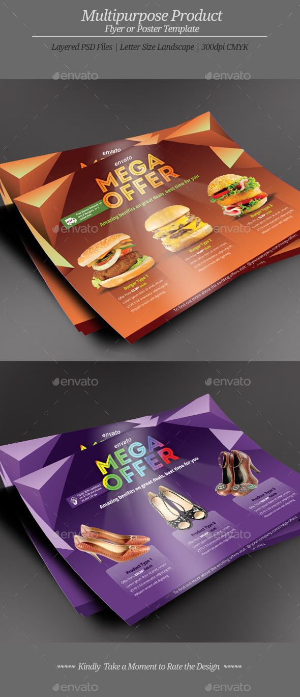 Multipurpose Product Flyer or Poster (Commerce)