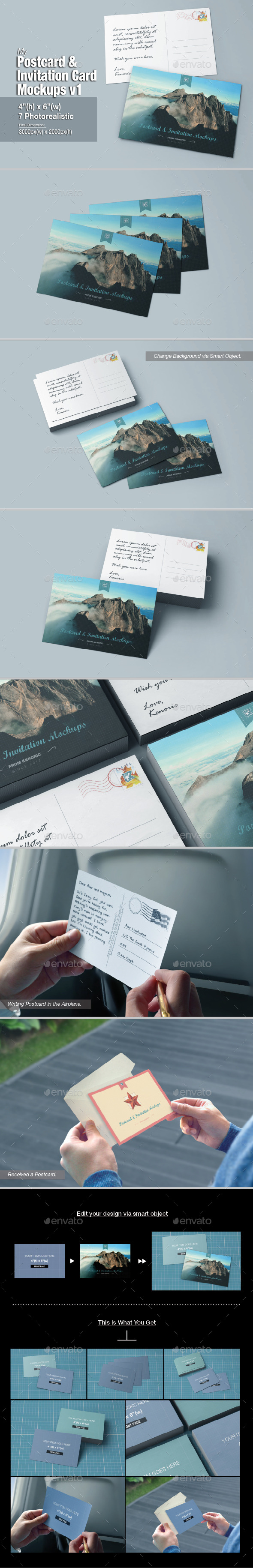 GraphicRiver myPostcard Mock-up v1 11030674 GraphicRiver myPostcard Mock-up v1 11030674