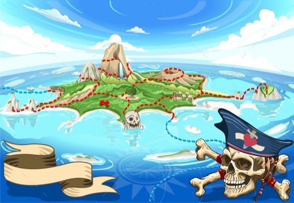 GraphicRiver Pirate Cove Island Treasure Map 11031561 GraphicRiver Pirate Cove Island Treasure Map 11031561