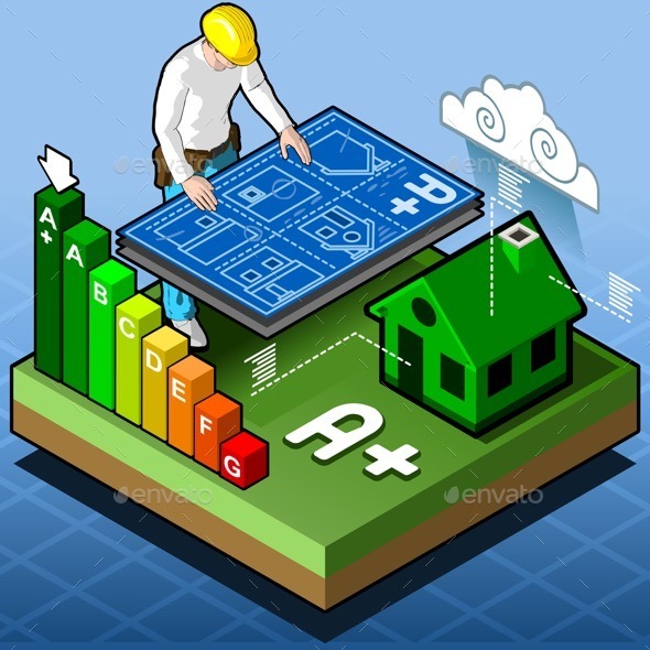GraphicRiver Isometric Infographic Energy Performance 11031571 GraphicRiver Isometric Infographic Energy Performance 11031571