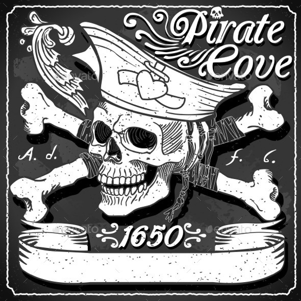 GraphicRiver Black Pirate Cove Flag Jolly Roger 11031581 GraphicRiver Black Pirate Cove Flag Jolly Roger 11031581