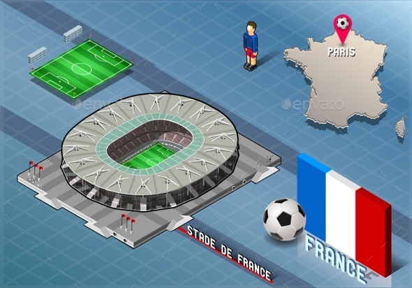 GraphicRiver Isometric Soccer Stadium France Paris 11031608 GraphicRiver Isometric Soccer Stadium France Paris 11031608