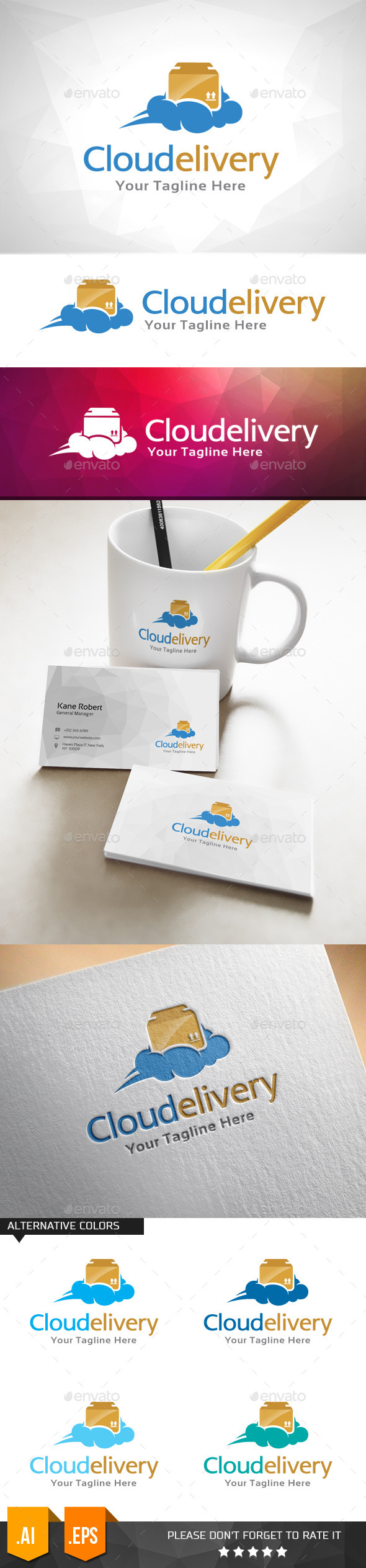 GraphicRiver Cloud Delivery Logo Template 11031637 GraphicRiver Cloud Delivery Logo Template 11031637