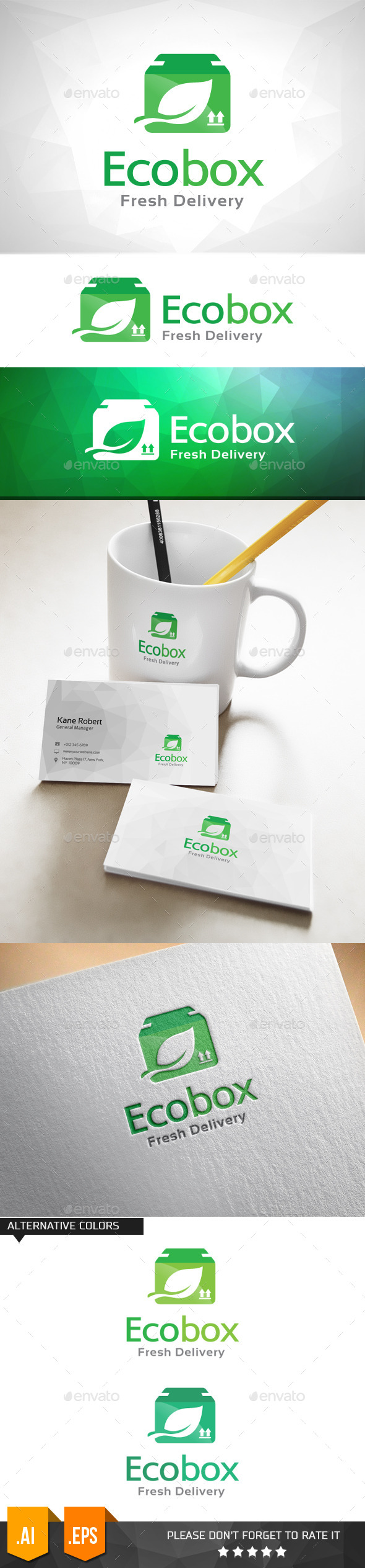 GraphicRiver Eco Box Fresh Delivery Logo Template 11031745 GraphicRiver Eco Box Fresh Delivery Logo Template 11031745