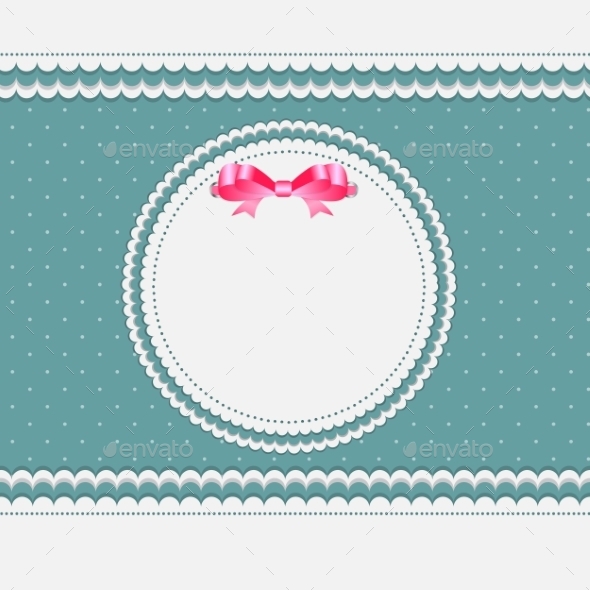 GraphicRiver Vintage Card with Bow Vector Illustration 11031995 GraphicRiver Vintage Card with Bow Vector Illustration 11031995