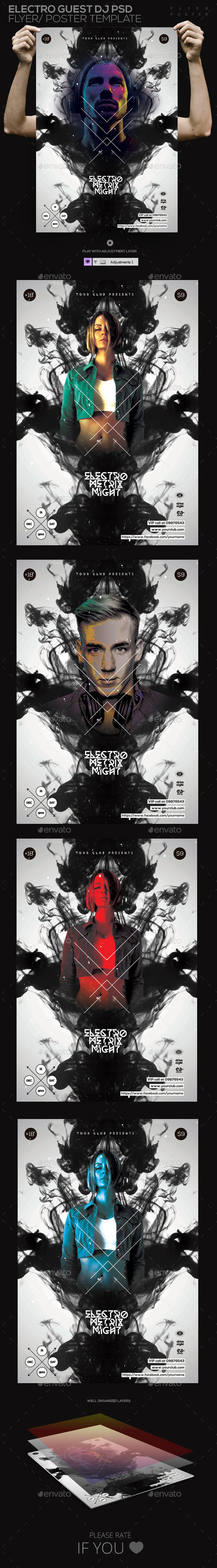 GraphicRiver Electro Guest Dj PSD Flyer Poster Template 11032100 GraphicRiver Electro Guest Dj PSD Flyer Poster Template 11032100