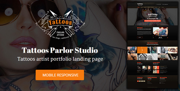 Tattoo Shop - Unbounce Responsive Landing Page