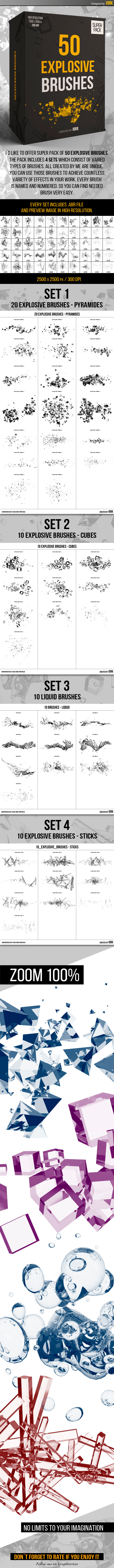 GraphicRiver 50 Explosion Brushes 11033246 GraphicRiver 50 Explosion Brushes 11033246