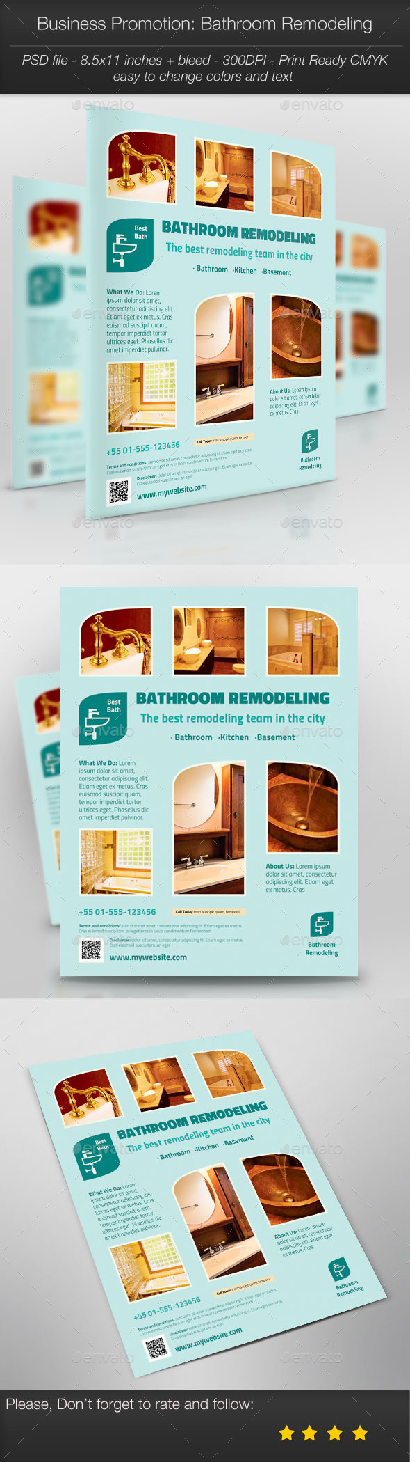 GraphicRiver Business Promotion Bathroom Remodeling 11033291 GraphicRiver Business Promotion Bathroom Remodeling 11033291