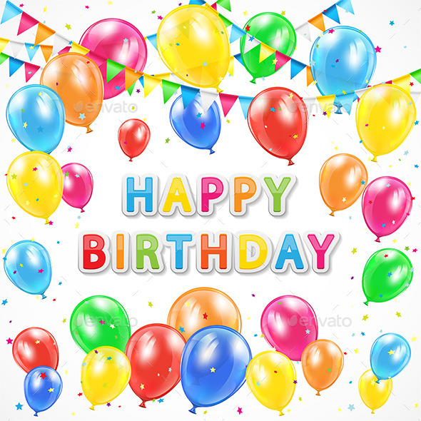 GraphicRiver Birthday Background with Balloons 11035529 GraphicRiver Birthday Background with Balloons 11035529