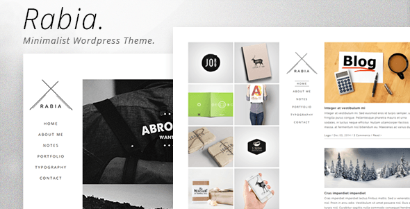 Rabia - Personal Minimalist Wordpress Theme