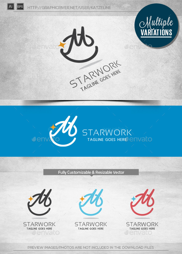 GraphicRiver Star Work Logo Template 11036653 GraphicRiver Star Work Logo Template 11036653
