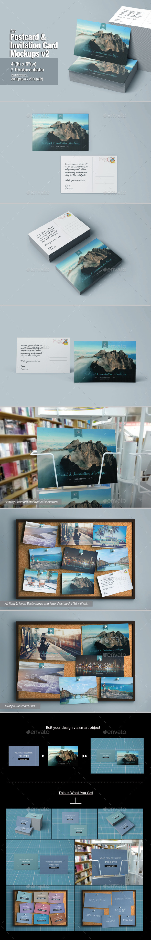 GraphicRiver myPostcard Mock-up v2 11036933 GraphicRiver myPostcard Mock-up v2 11036933