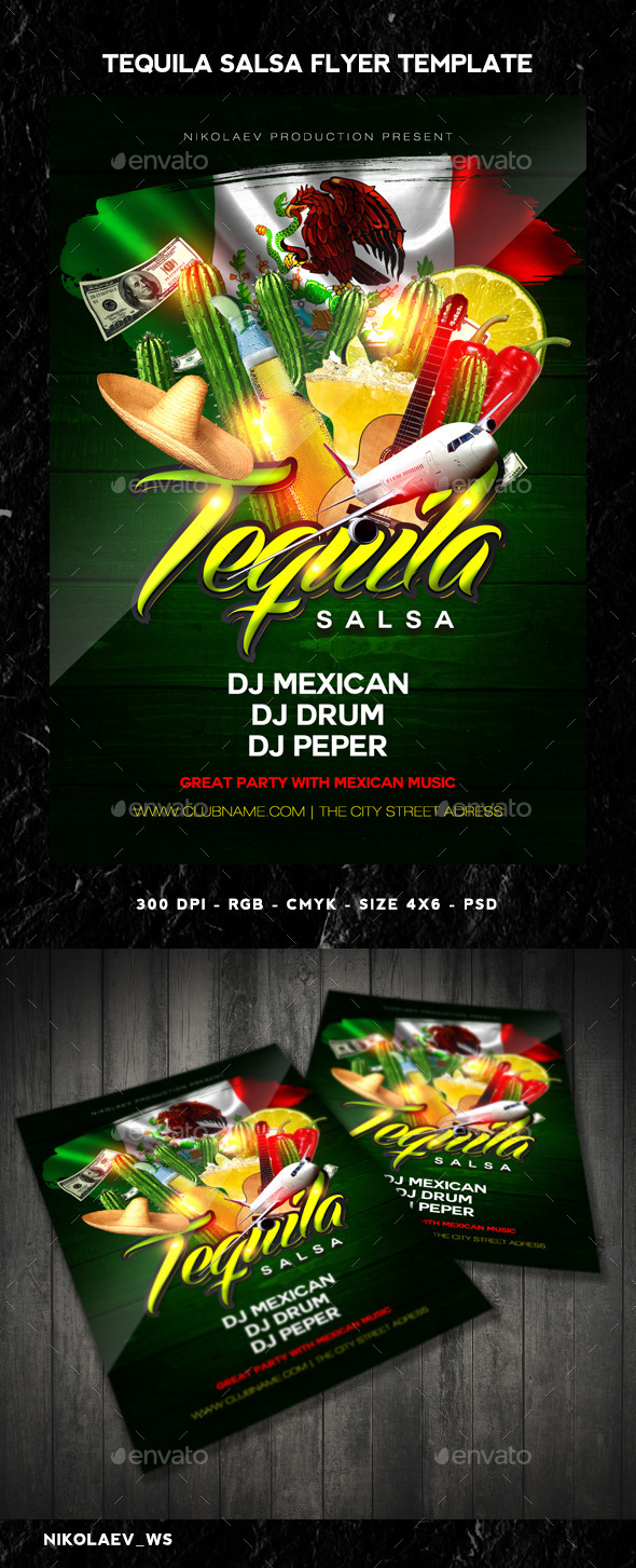 GraphicRiver Tequila Party Flyer 11037378 GraphicRiver Tequila Party Flyer 11037378