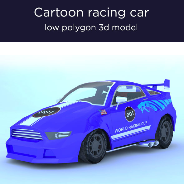 3DOcean Cartoon racing car 11037855 3DOcean Cartoon racing car 11037855