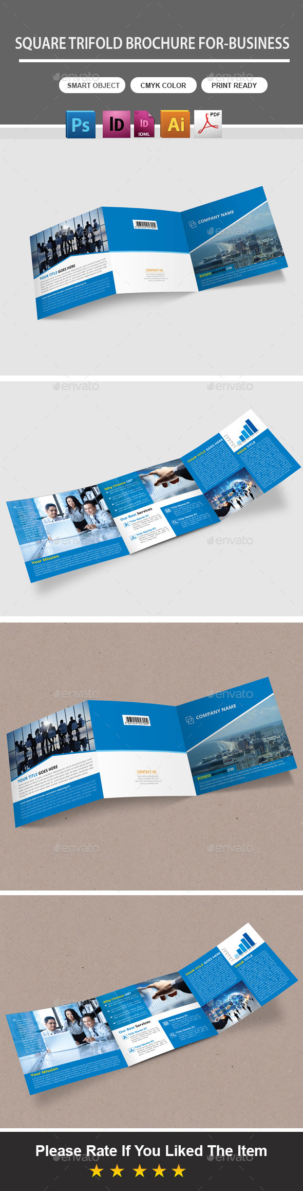 GraphicRiver Square Trifold Brochure For-Business 10875461 GraphicRiver Square Trifold Brochure For-Business 10875461