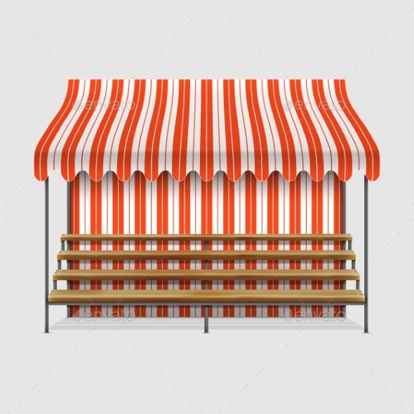 GraphicRiver Market Stall With Wooden Shelves 11039368 GraphicRiver Market Stall With Wooden Shelves 11039368