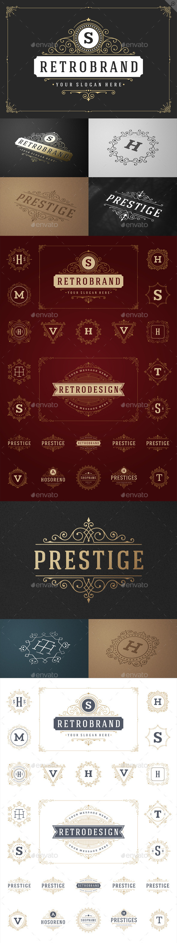 GraphicRiver 25 Ornaments Logotypes and Monograms 11039495 GraphicRiver 25 Ornaments Logotypes and Monograms 11039495