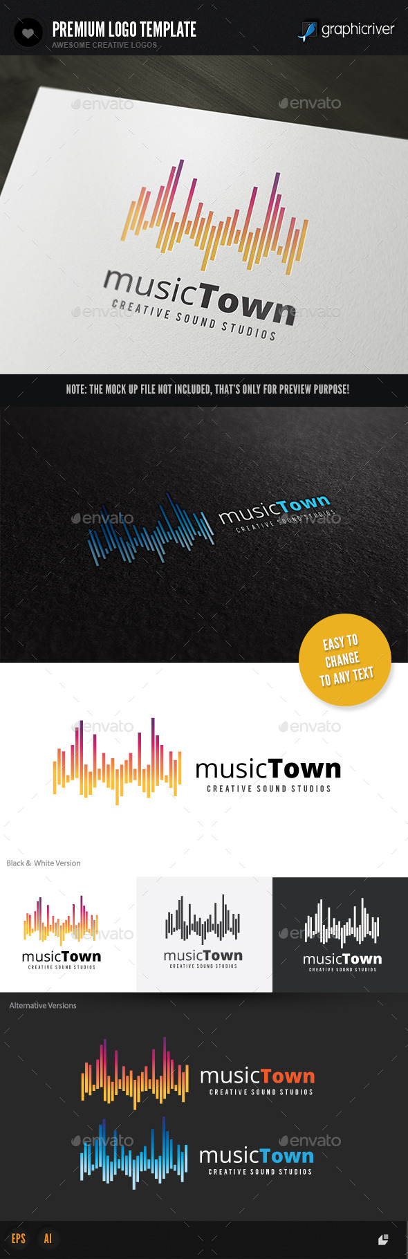 GraphicRiver Music Town 11040470 GraphicRiver Music Town 11040470