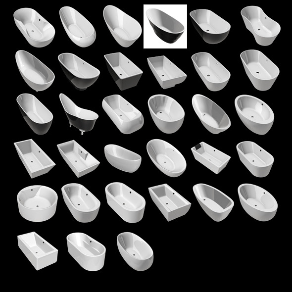 3DOcean Freestanding Modern Bathtub MEGA PACK 33pcs 11041031 3DOcean Freestanding Modern Bathtub MEGA PACK 33pcs 11041031